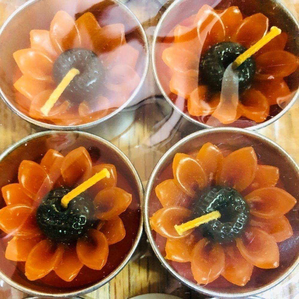 NWOT: Sunflower Tea-light Candle Set‎ - Picture 8 of 12